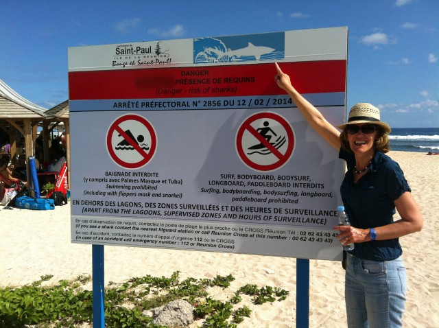 Haiwarnung im Strandparadies