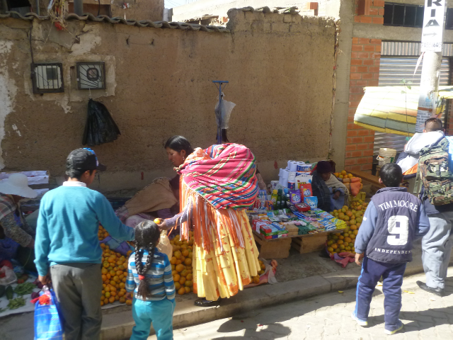 Sich auf den Märkten in El Alto ist es bunt