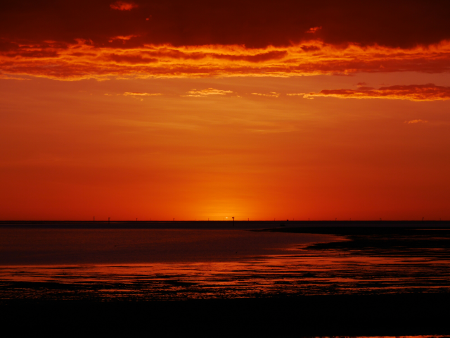 Sonnenuntergang über dem Golf von Carpentaria 