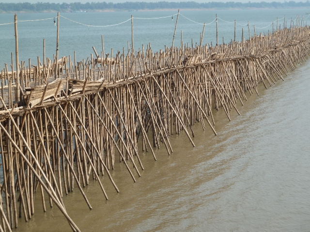 kampong Cham Bambusbrücke