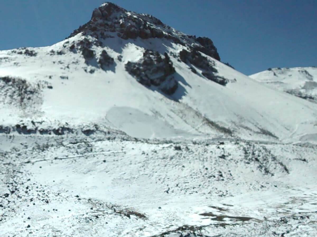 Schneebedeckte Berge.