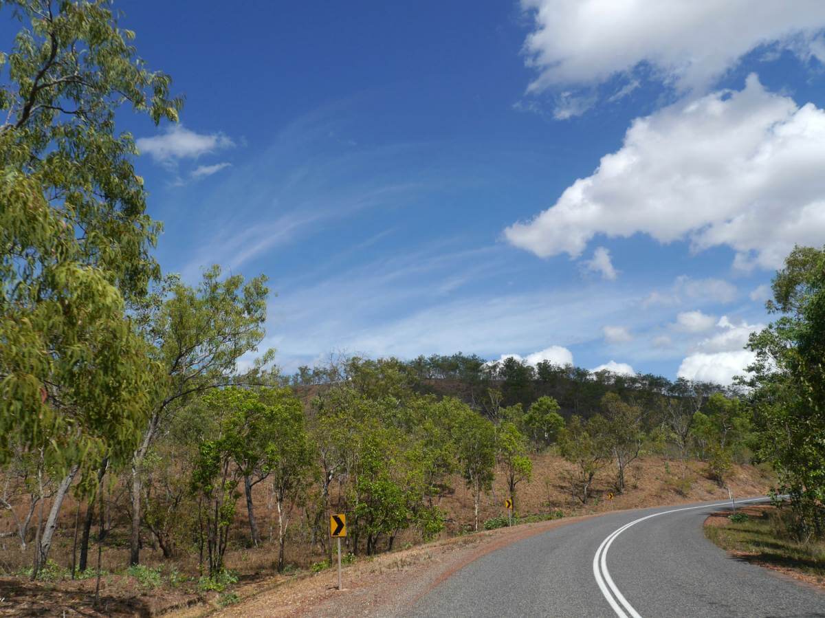 Straße im Litchfield National Park.