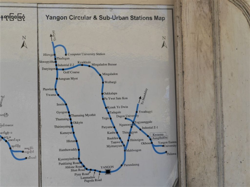 Yangon - Sehenswürdigkeiten von Shwedagon-Pagode bis Circle Line