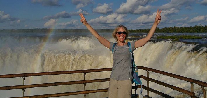 Gina an den Iguazu Fällen