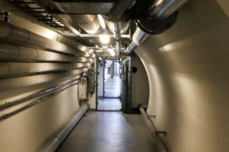 langer Gang im Bundesbankbunker