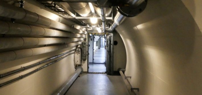 langer Gang im Bundesbankbunker