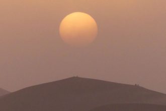 Sonnenuntergang Sahara