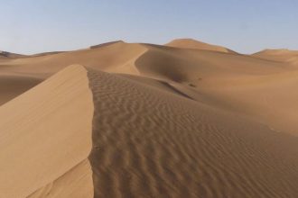 Sanddünen in der Sahara in Marokko