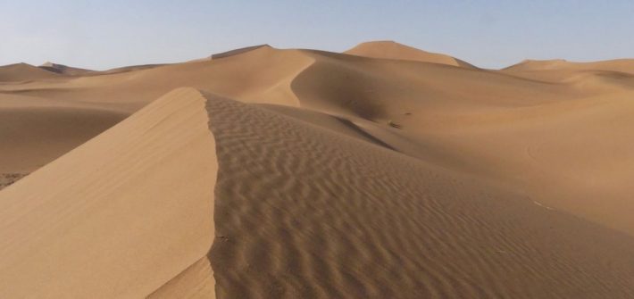 Sanddünen in der Sahara in Marokko