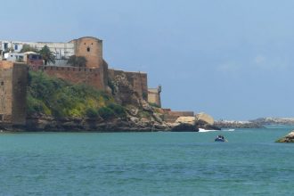 Blick auf die Kasbah von Rabat