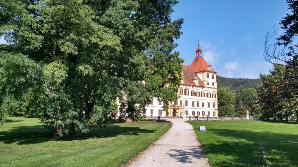 Schlosspark Schloss Eggenburg in Graz.