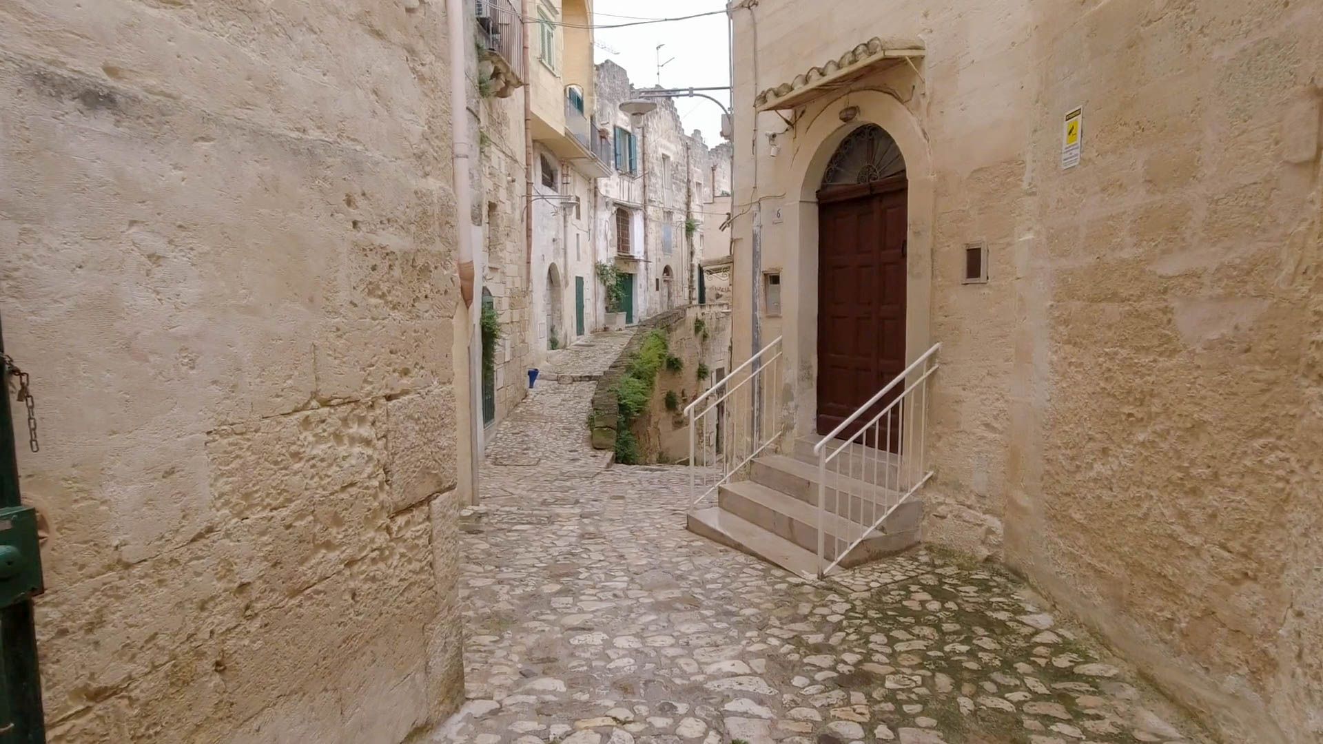 Gasse in den Sassi di Matera.