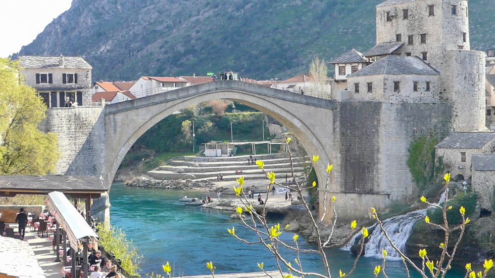 Brücke in Mostar, Bosnien.