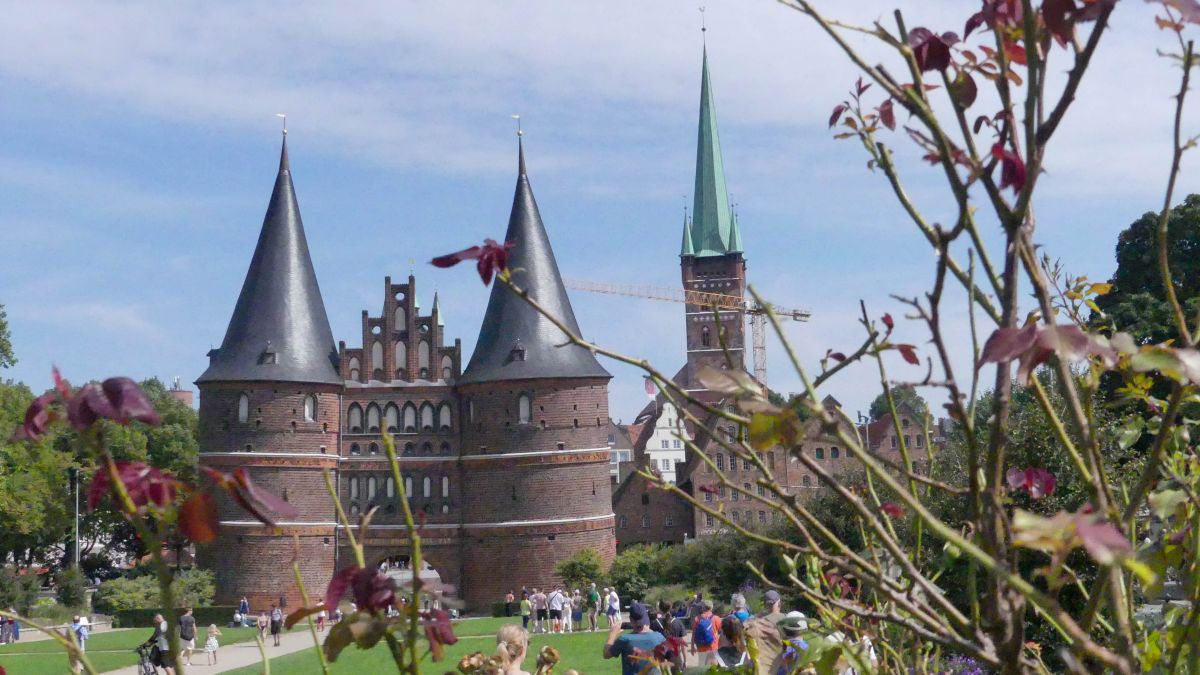 Das Holstentor in Lübeck.